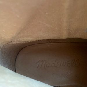 Madewell Brown leather ankle boot with zipper 2.5” heel Size 6